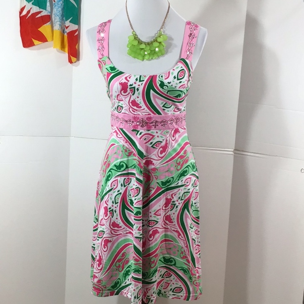 Joyous & Free beaded happy dress